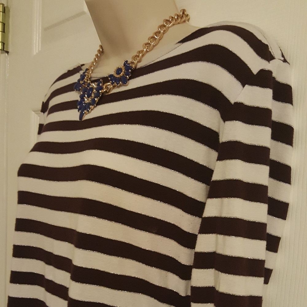 New York and Company Size Large 3/4 sleeve top